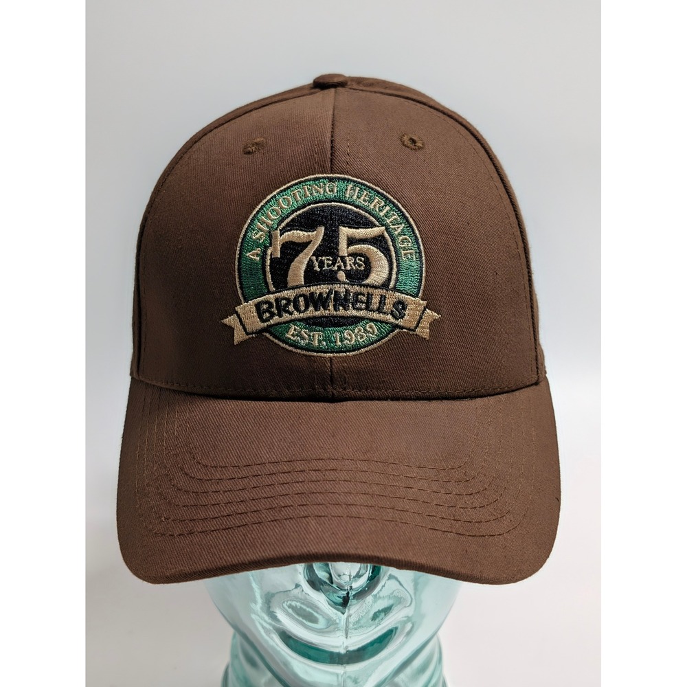 Brownells 75 Years A Shooting Heritage Est 1939 Brown Cotton Adjustable Hat Cap